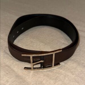 Hermes Brown Belt Bag with Silver Buckle